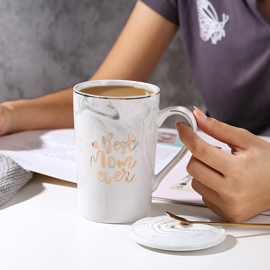 Luxe cadeauverpakking van de marmeren mokset voor moeder
