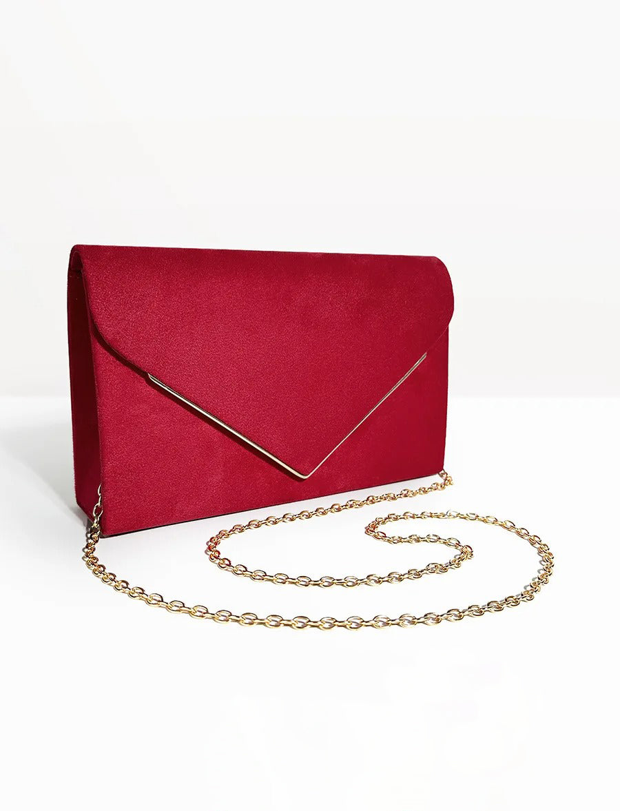 Elegant zwarte dames envelop handtas clutch voor feestelijke gelegenheden