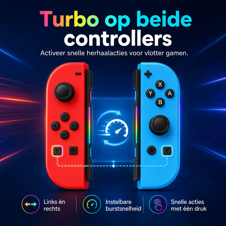 Ergonomische led controller voor gaming met unieke kleurrijke afwerking