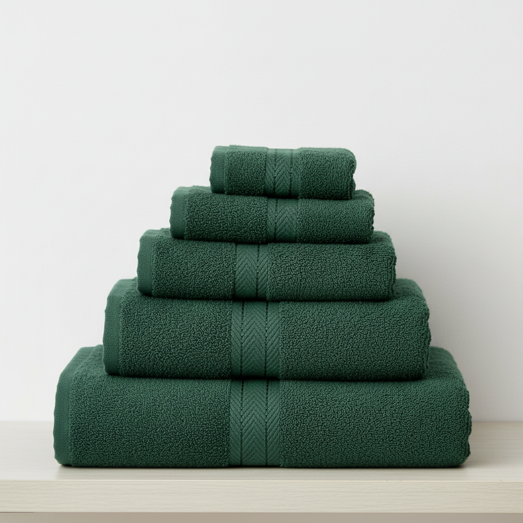 Zachte en sneldrogende 10-delige CottonRich handdoekenset van luxe katoen badtextiel. Inclusief washandjes.