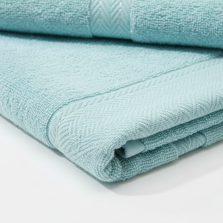 Complete 10-delige handdoekenset: washandjes, handdoeken, badlakens van luxe CottonRich katoen. Absorberend.