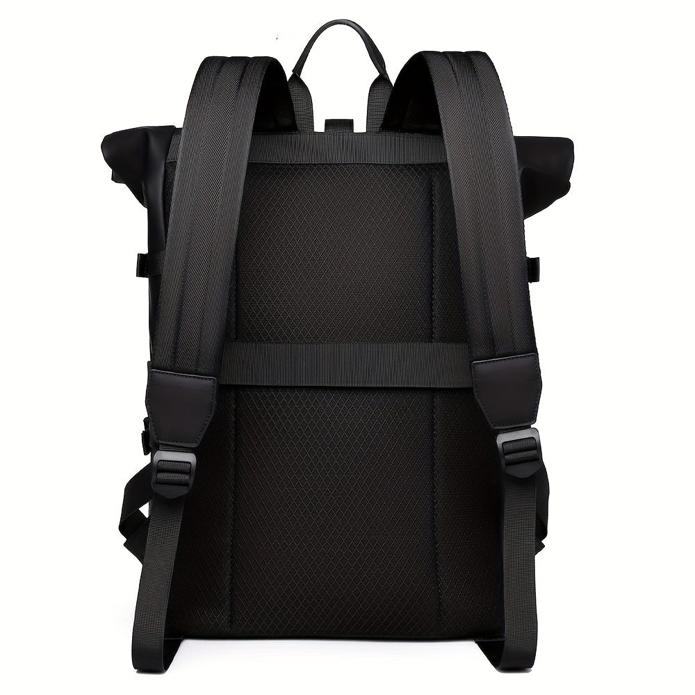 Stijlvolle waterdichte heren laptoprugzak in modern design, duurzaam voor dagelijks gebruik.