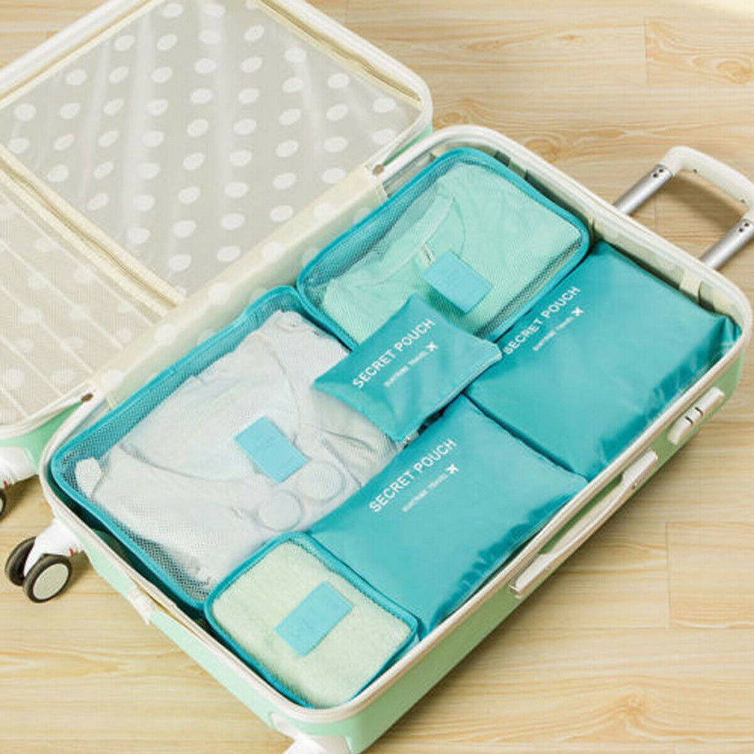 Houd je bagage netjes en overzichtelijk met deze complete en efficiënte organizer set.