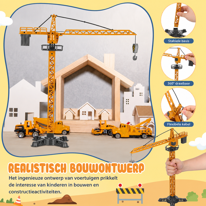 Bouwplaats Speelset | Creativiteit en Educatief Spel voor Kinderen