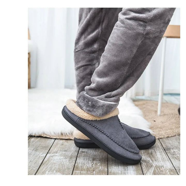 Elegante heren instapsloffen, minimalistisch design met maximaal comfort en warmte.