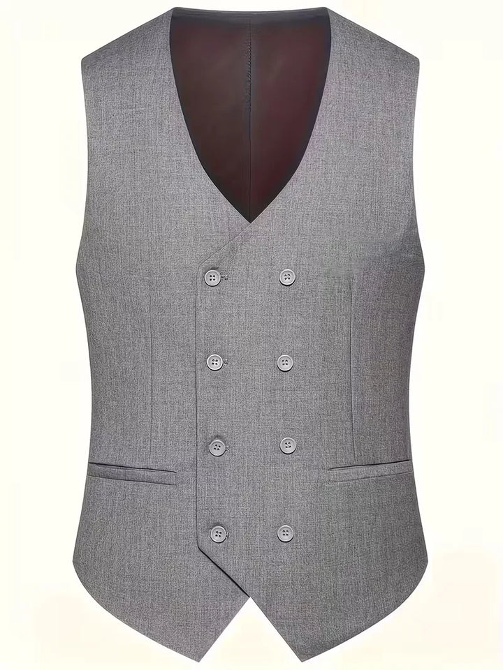 Zakelijke herenmode driedelig pak in moderne slim fit pasvorm