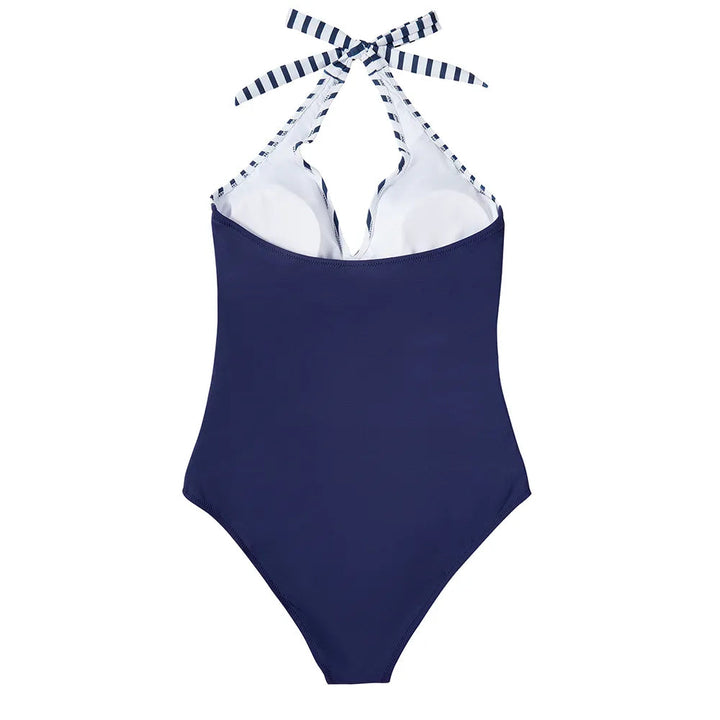 Comfortabele damesbadkleding met push-up en trendy halter design
