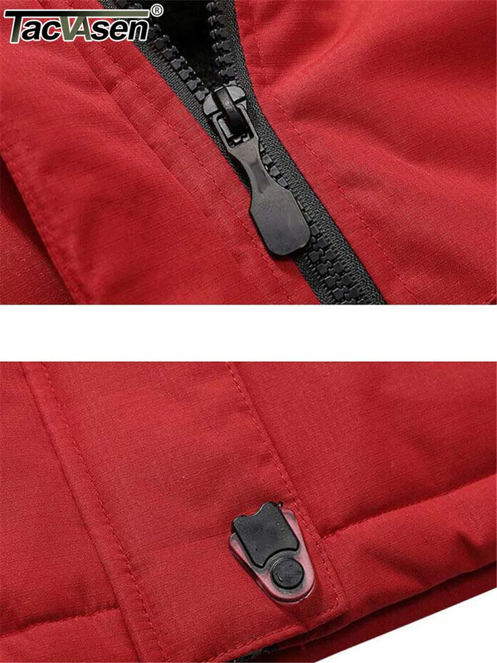 Mannen waterdichte parka met verstelbare taille voor een comfortabele pasvorm, ideaal voor een stijlvolle winterlook.