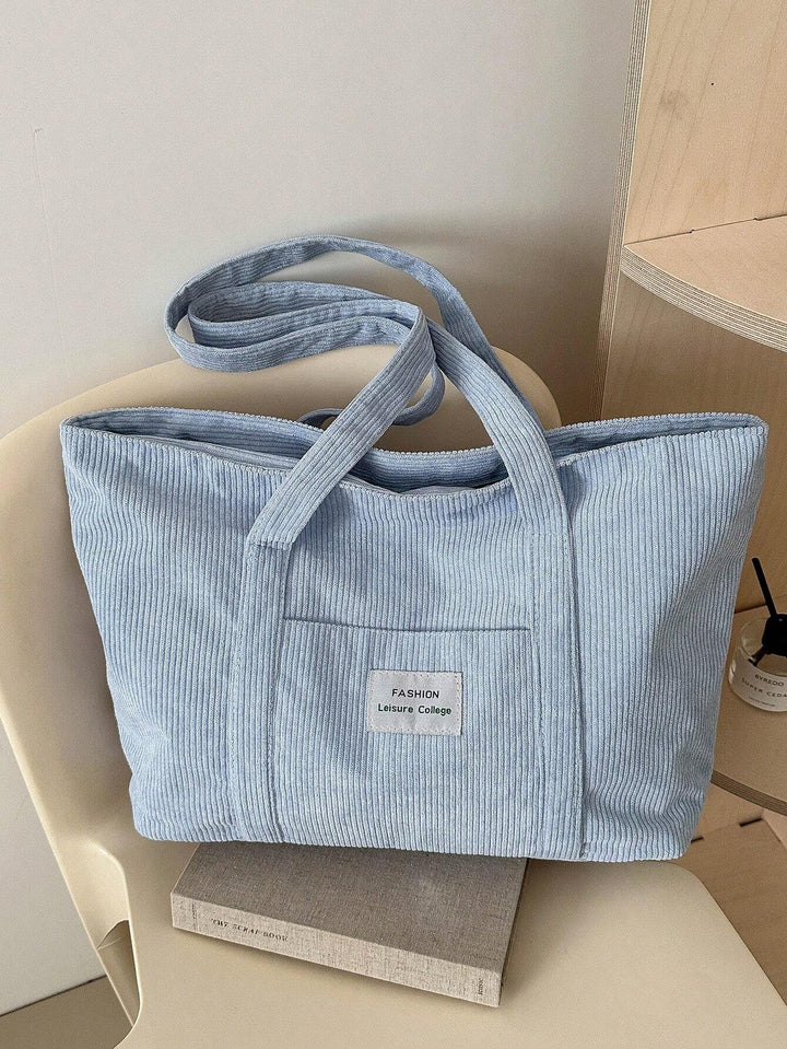 Grote dames totebag, ideaal als schoudertas voor school of werk. Ruime en casual dagelijkse tas.