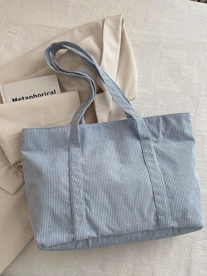 Praktische dames werktas, ook een grote totebag en schoudertas voor school. Veelzijdig accessoire.