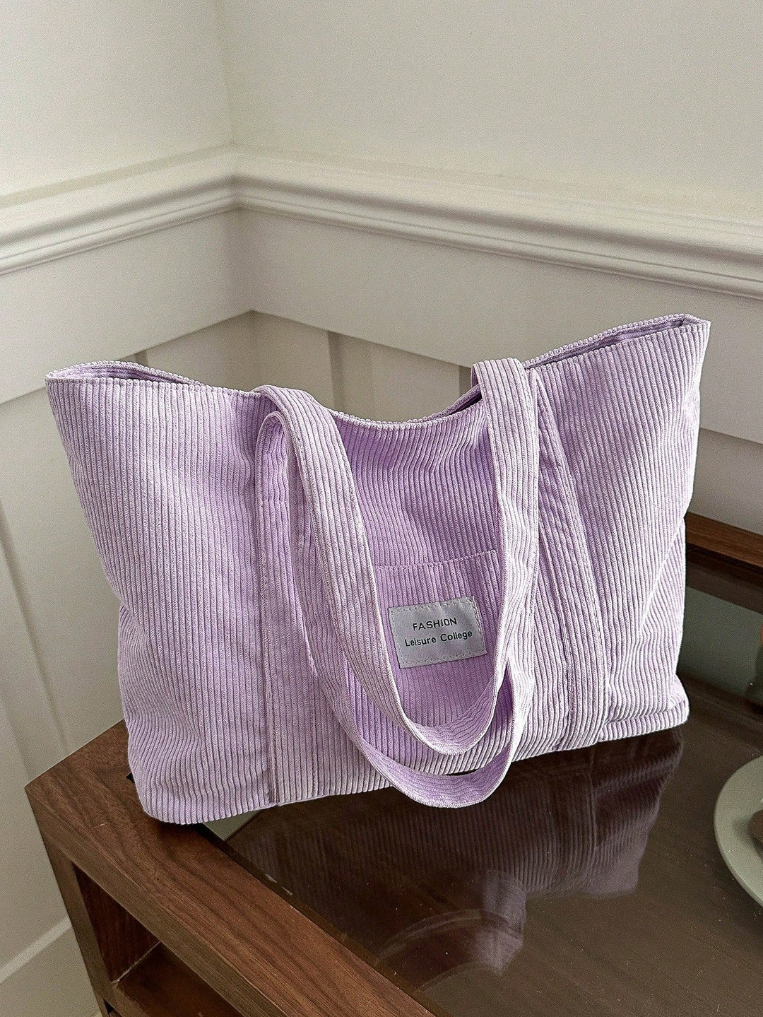 Veelzijdige dames tas: Grote totebag schoudertas. Praktisch voor school, werk en dagelijks gebruik.