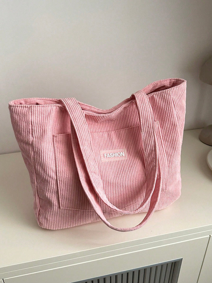 Grote casual totebag voor dames, perfect als schoudertas. Ideaal voor studenten en dagelijkse benodigdheden.