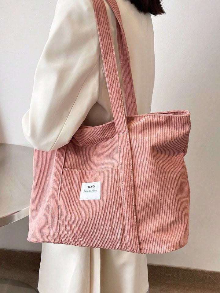 Stijlvolle dames schooltas, grote totebag. Comfortabele schoudertas, perfect voor studenten.