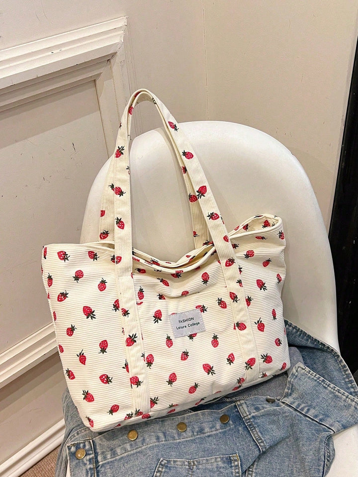 Grote dames totebag, ideaal als veelzijdige schoudertas. Perfect voor studenten, werk en modebewuste vrouwen.