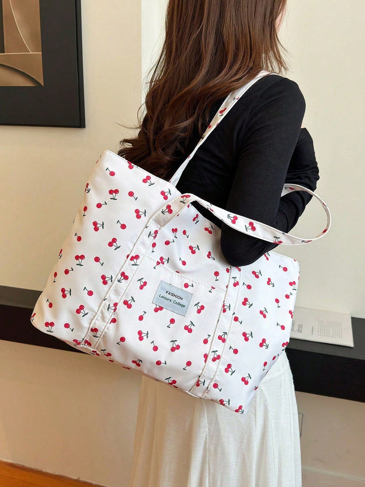 Casual en ruime totebag voor dames, een grote schoudertas. Geschikt als schooltas of dagelijkse werktas.