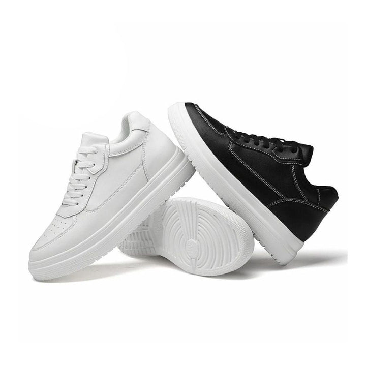 Moderne herensneakers met ingebouwde verhoging. Deze stijlvolle sneakers bieden comfort en extra lengte.
