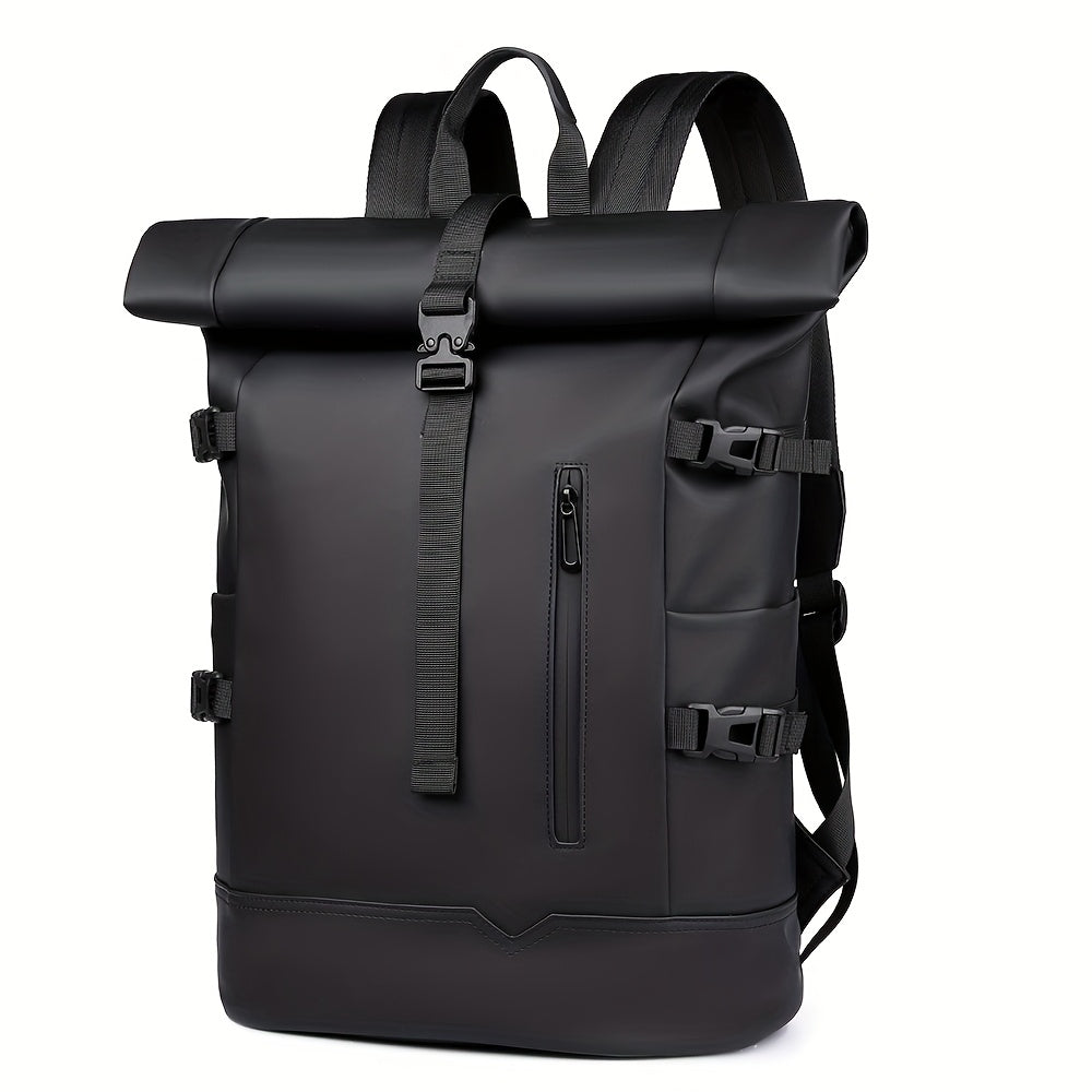 Waterdichte heren rugzak met laptopvak, ideaal voor werk, school of reizen.