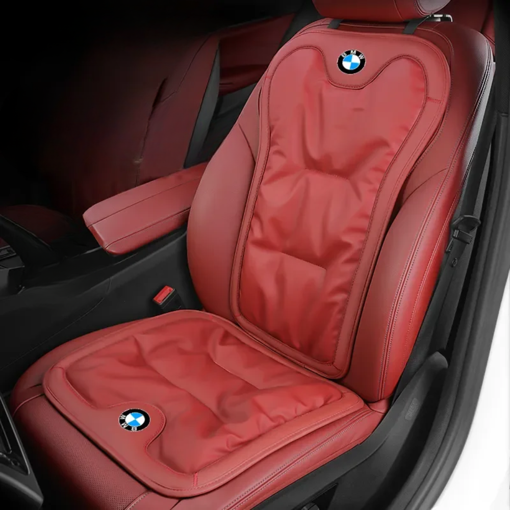 Comfortabel autostoel accessoire: ergonomisch rugkussen voor lumbale steun en rugpijn verlichting.