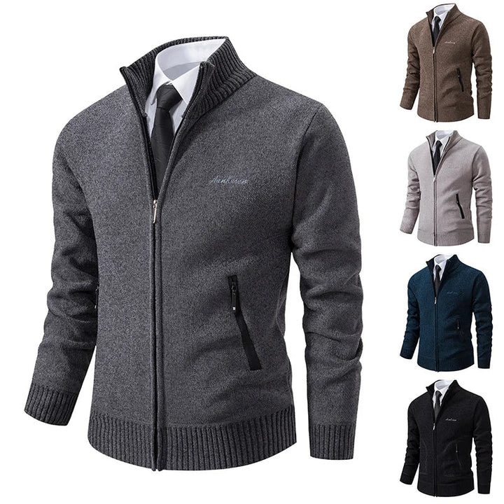 Heren trendy EasyStyle vest in donkergrijs vooraanzicht