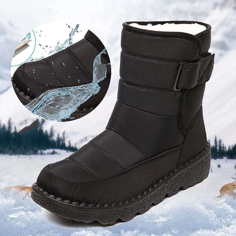 Unisex sneeuwlaarzen, waterdicht, warm en antislip. Optimaal voor winterbescherming en comfort.