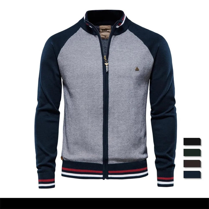 College vest voor heren, warm en comfortabel. Essentiële bovenkleding voor een moderne, casual look.
