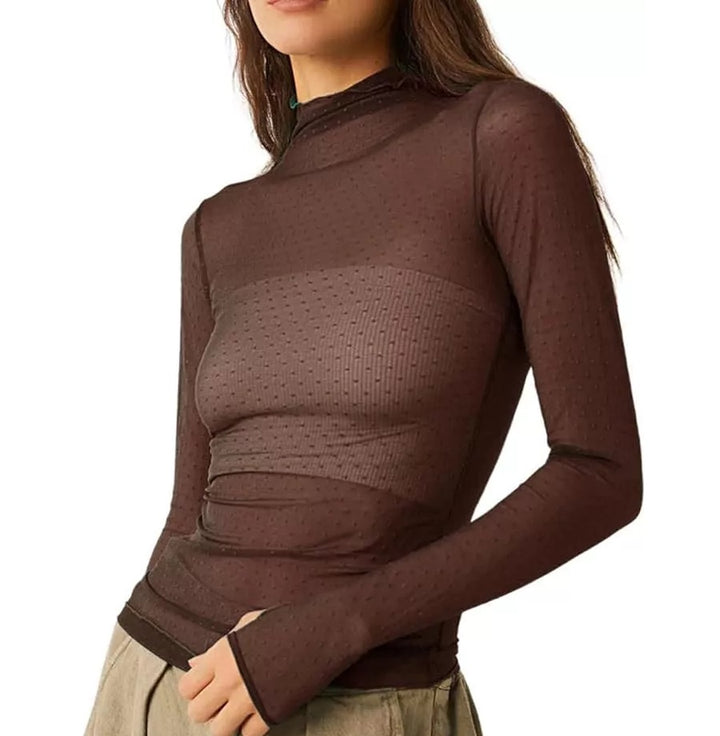 Dames Transparante Top Tyla | Elegant & Trendy voor Elke Gelegenheid