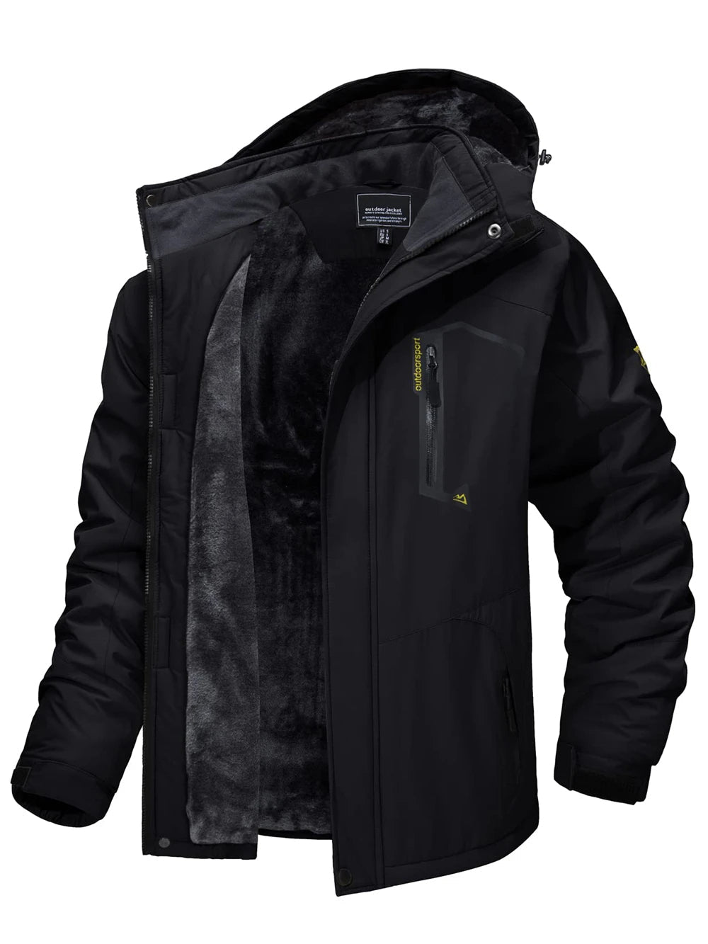 Warme herenparka met comfortabele fleece binnenvoering, perfect voor koude winterdagen en outdoor avonturen.