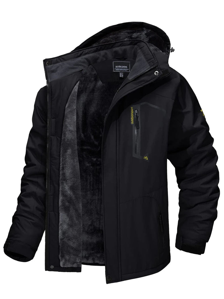 Warme herenparka met comfortabele fleece binnenvoering, perfect voor koude winterdagen en outdoor avonturen.