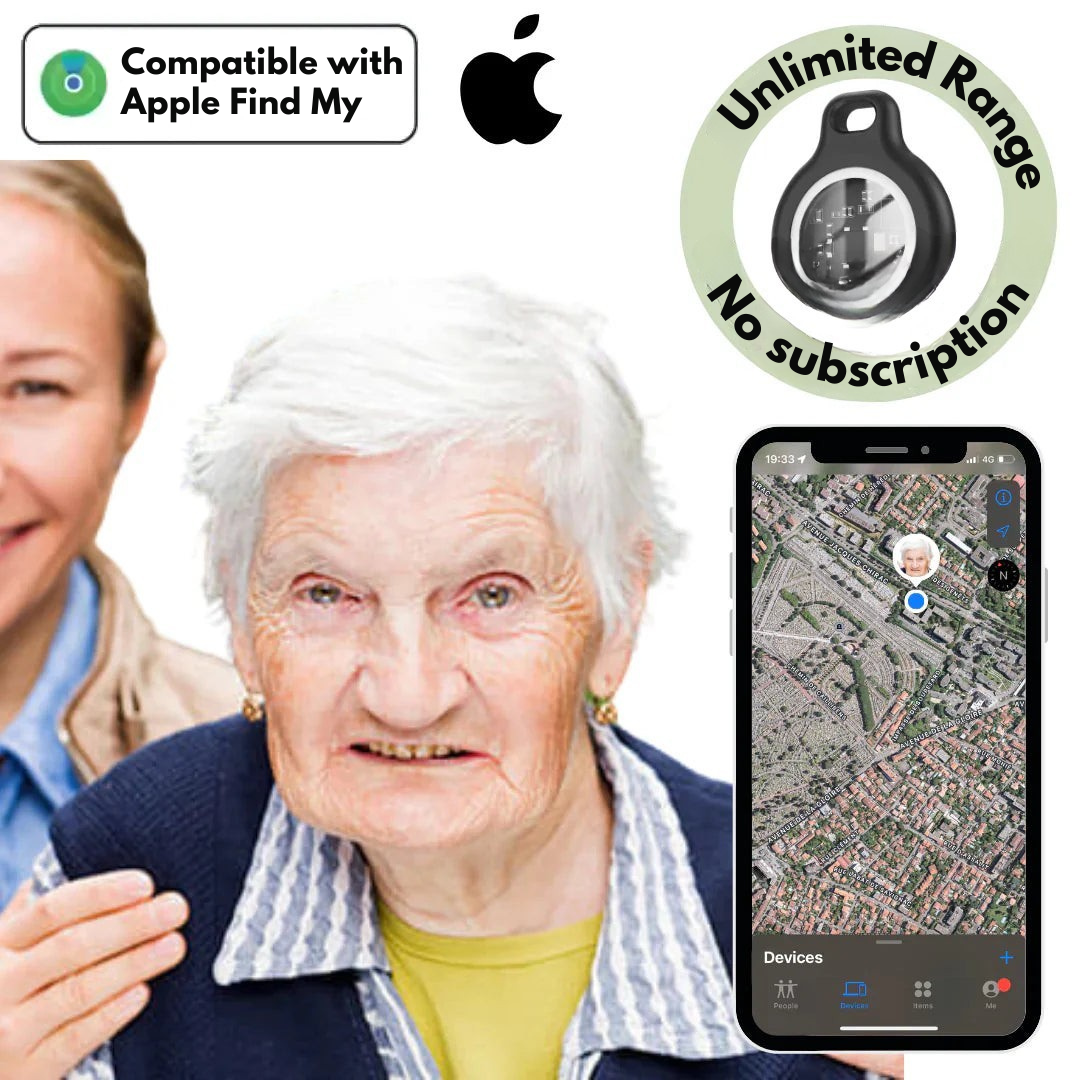 Slimme bluetooth tracker voor sleutels en portemonnee in compact wit design