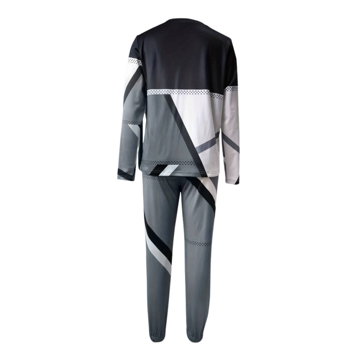 Comfortabele pasvorm van de broek met elastische taille