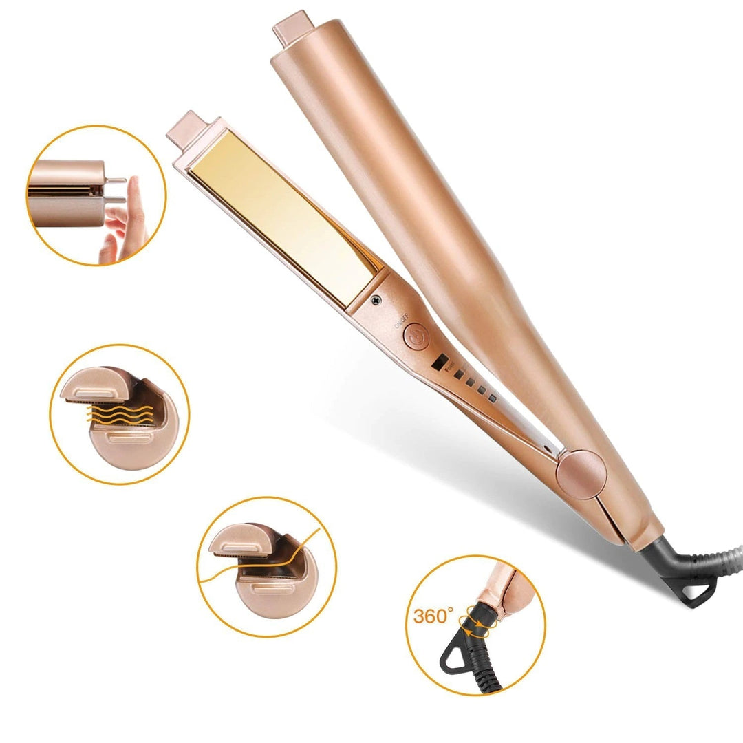 Dames MultiStyler met snelle opwarming, zowel stijltang als krultang.