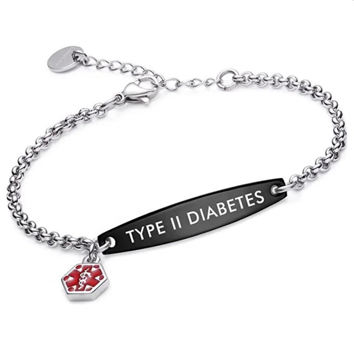 Medische Alert Armband – Gepersonaliseerde Lasergravure