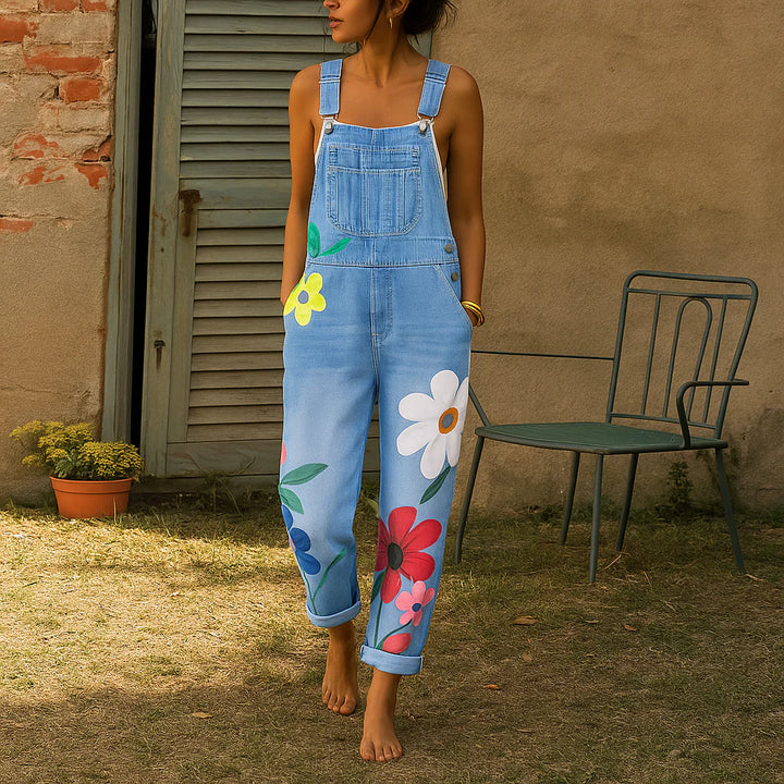 Dames Jumpsuit met Bloemenprint - Elegant en Comfortabel