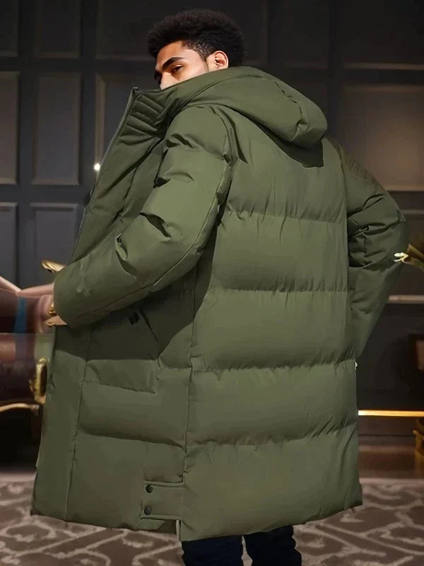 Herenmode winterjas Nelson in stijlvolle beige kleur, model