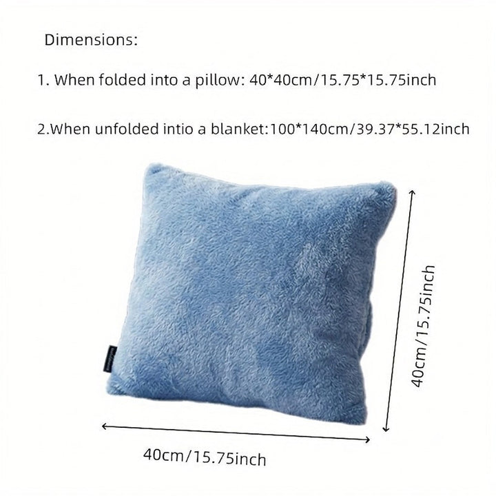 Afmetingen overzicht van het Stitch kussen en deken