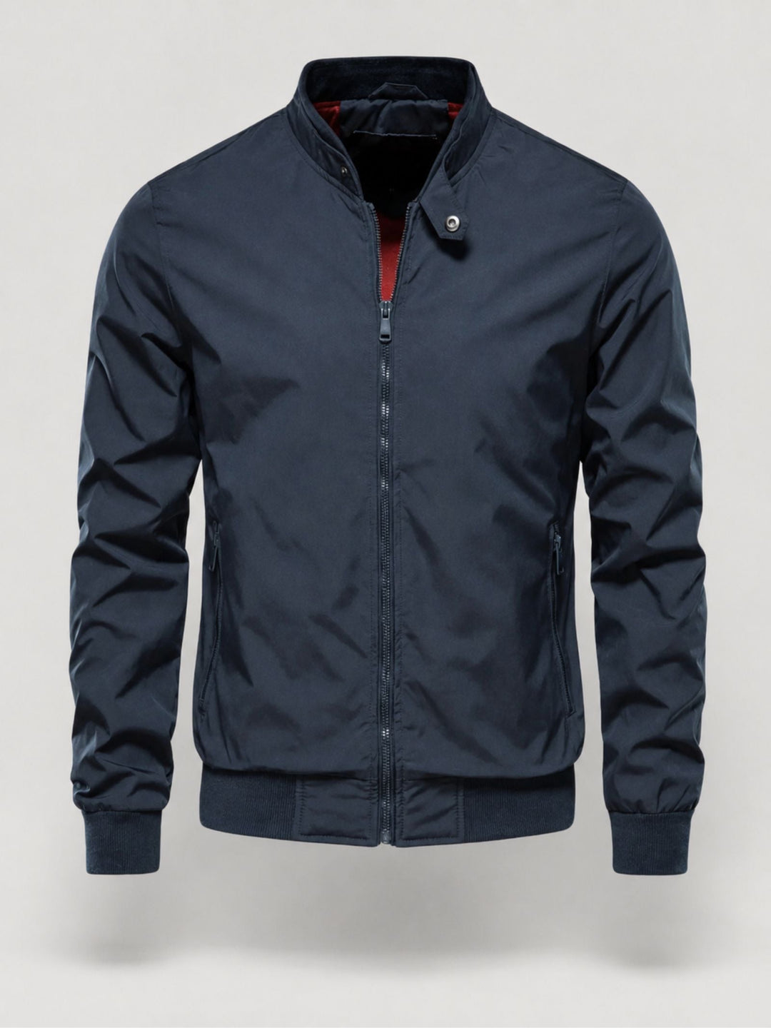 Modieuze heren kleding: comfortabel jack met opstaande kraag