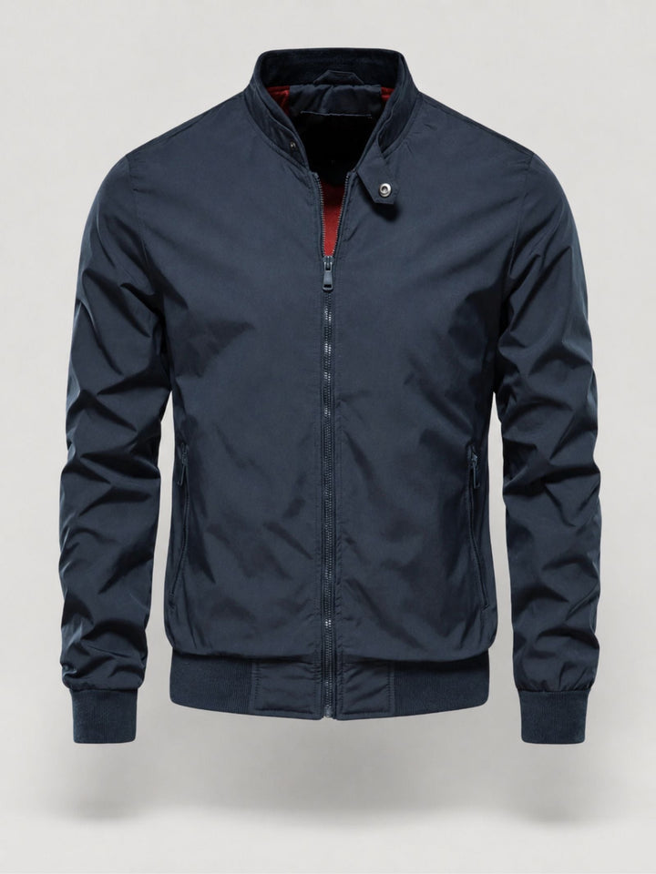 Modieuze heren kleding: comfortabel jack met opstaande kraag