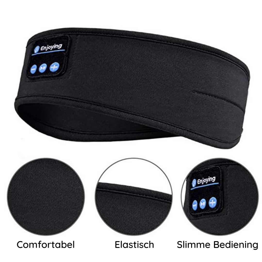 3-in-1 unisex oogmasker met Bluetooth koptelefoon voor totale duisternis, geluid en diepe slaap ontspanning.