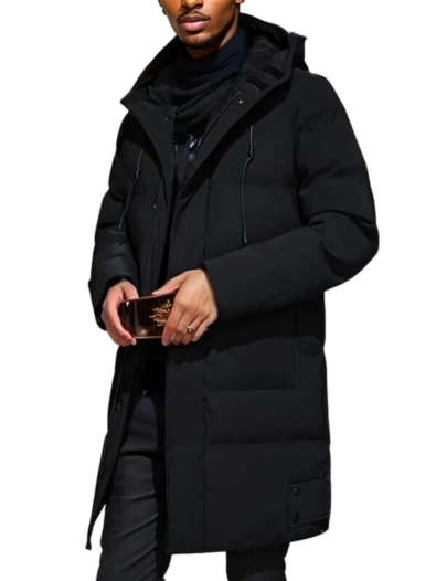 Volledige outfit met dikke winterjas Nelson voor heren in de winter