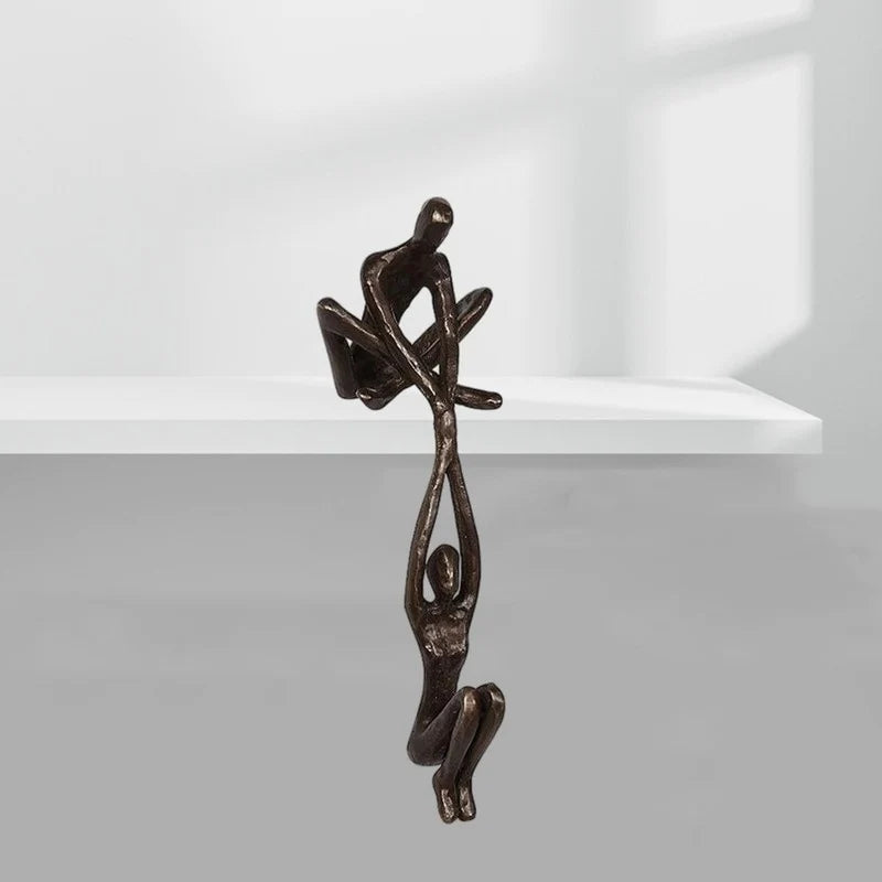 Decoratief liefdesbeeldje met balanskunst voor een stijlvolle huisinrichting
