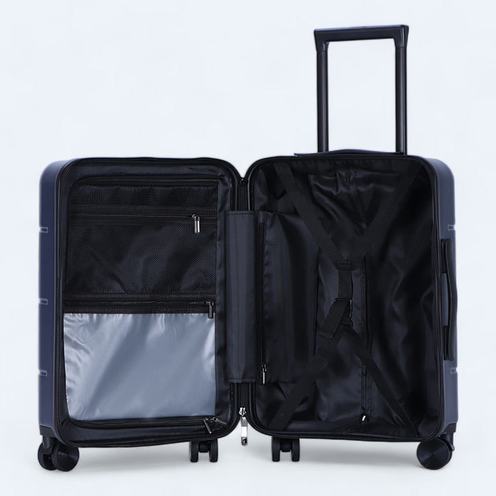 Efficiënte Atlas Explorer trolley set (3-delig) voor veilig reizen met maximale bescherming.