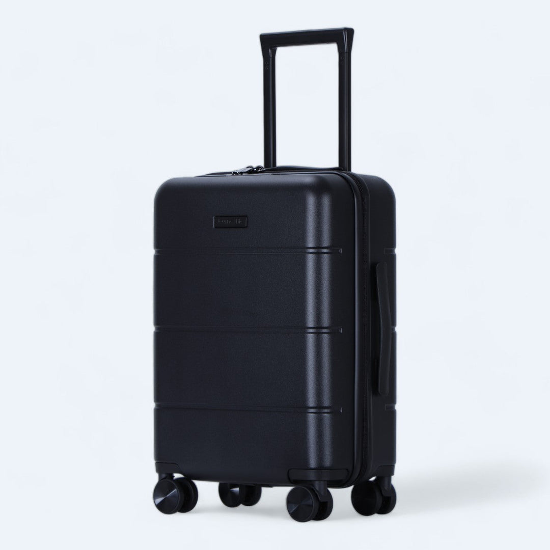 Complete harde kofferset Atlas Explorer met 3 maten, duurzaam en met soepele zwenkwielen.