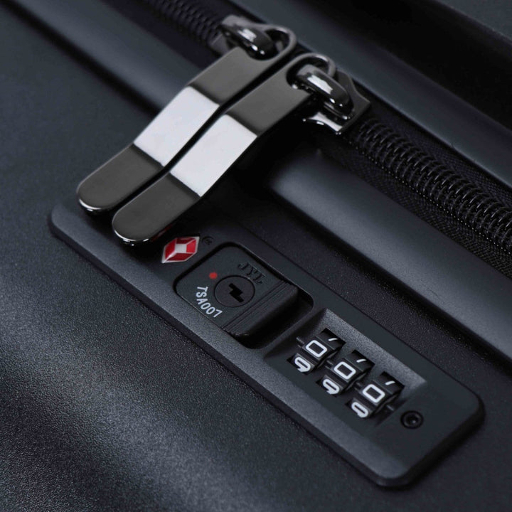 Atlas Explorer hardcase koffer set, 3 stuks, met 360° draaiende wielen voor moeiteloos reizen.