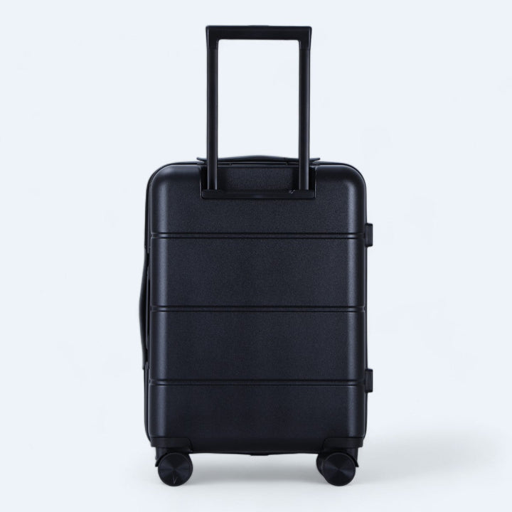 Compacte handbagage koffer Atlas Explorer, hard en duurzaam, met veilig cijferslot voor korte trips.