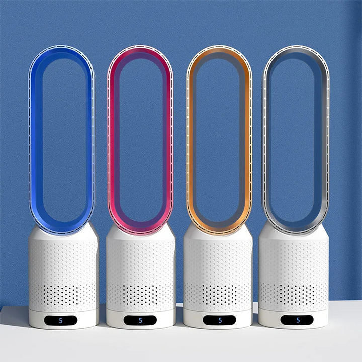 "3-in-1 luchtkoeler en luchtreiniger met UV-licht, compact ontwerp, geschikt voor iedere ruimte, brengt koele en schone lucht