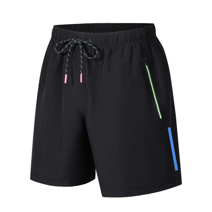 Lichtgewicht heren sportshort in het blauw met comfortabel trekkoord voor zomerse sportkleding en casual gebruik
