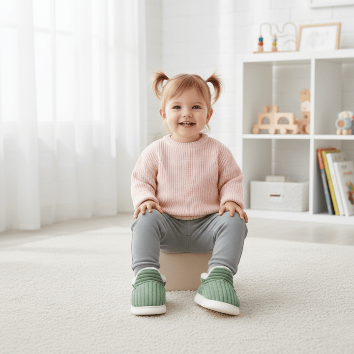 Warme dames huisschoenen, comfortabele thermische pantoffels voor koude voeten.