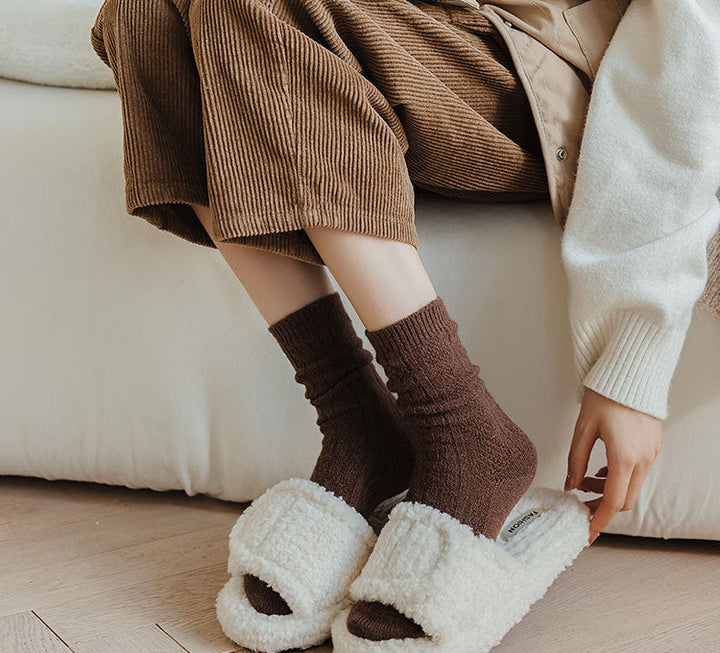 Extra warme dames wintersokken, comfortabel en pluizig. Voor de koudste winterdagen.