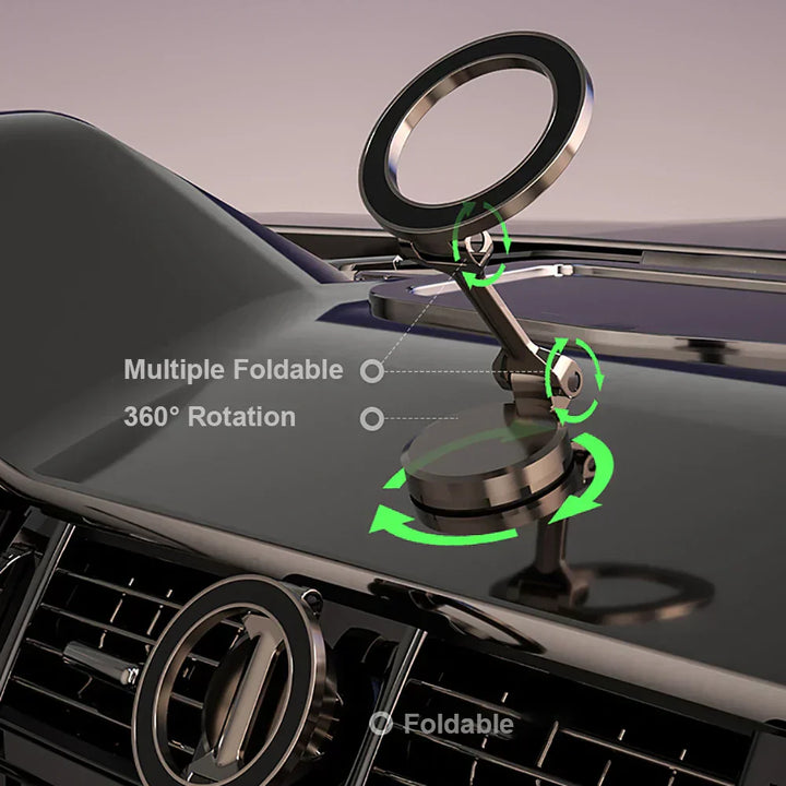Verstelbare 360° telefoonhouder voor auto, ideaal voor handsfree navigatie en veilig rijden met je smartphone.