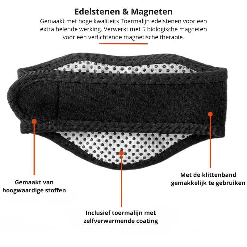 Comfortabele neksteun met magneettherapie voor ontspanning en verzorging
